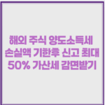 해외 주식 양도소득세 손실액 기한후 신고 최대 50% 가산세 감면받기 1 image 23